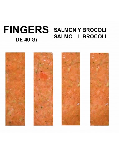 Fingers BLW Salmón con Brócoli 4Ud de 40Gr